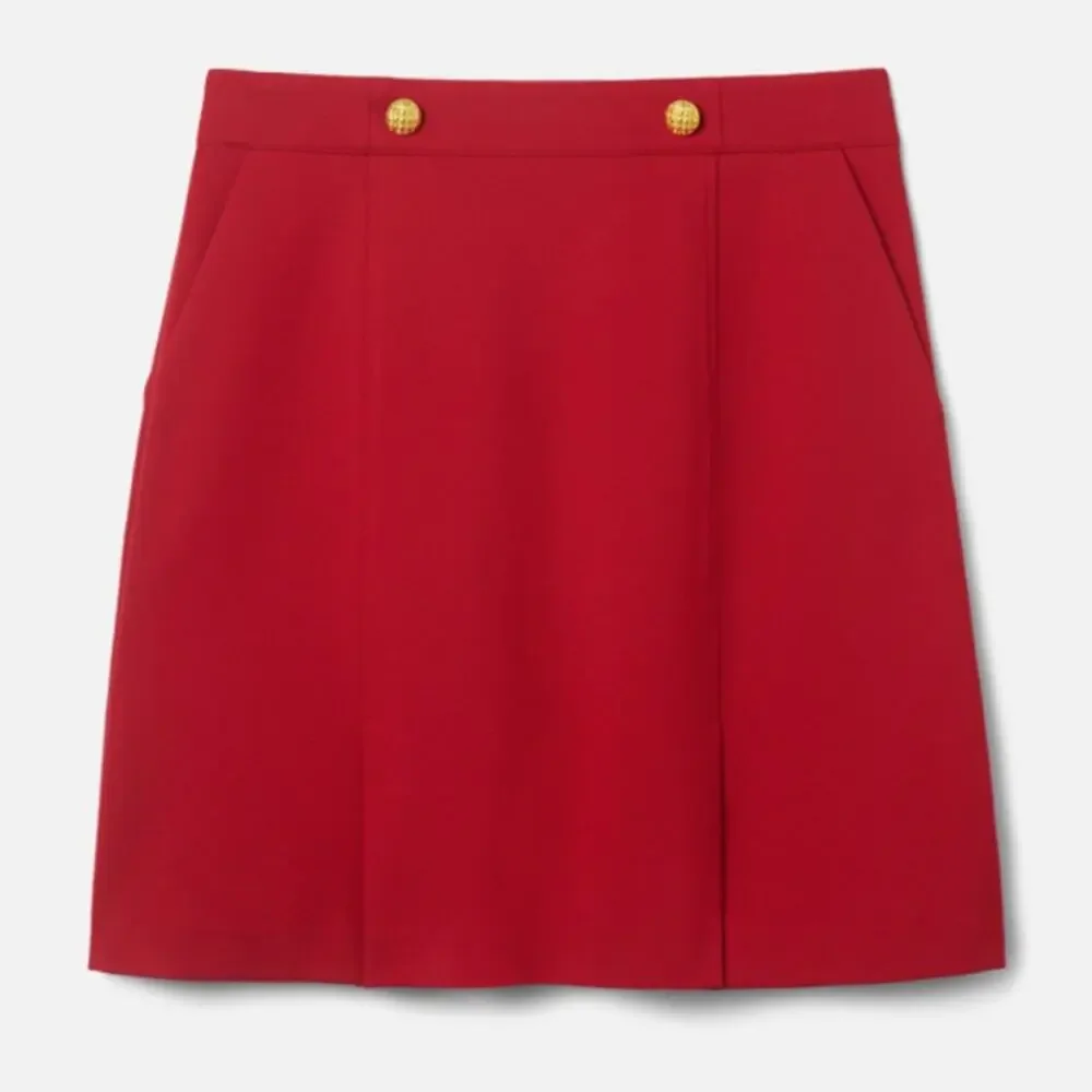 Cabi Broadcast Jacket and Skirt Matching Set Medium 6 Red Gold Ponte Knit 6671